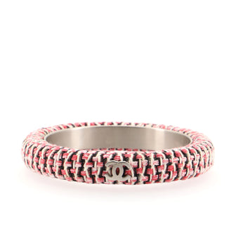 Chanel CC Bangle Bracelet Tweed Thin