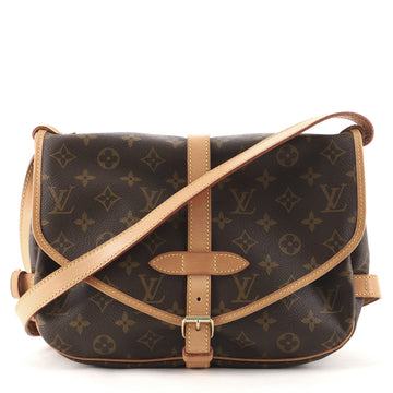 Louis Vuitton Saumur Handbag Monogram Canvas 30
