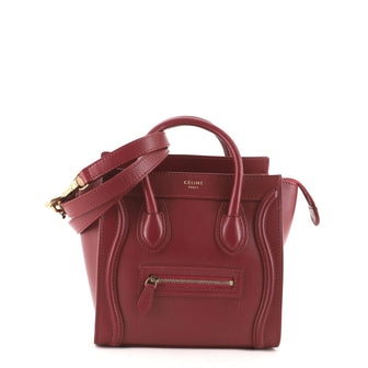 Celine Luggage Bag Smooth Leather Micro