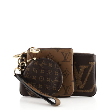Louis Vuitton Trio Pouch Set Limited Edition Reverse Monogram Giant