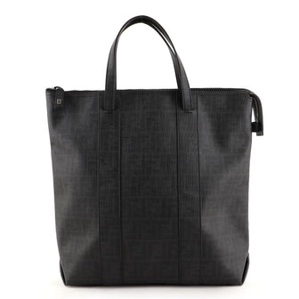 Fendi Shopping Tote Zucca Coated Canvas Tall