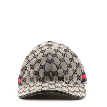 Gucci Web Baseball Cap GG Canvas
