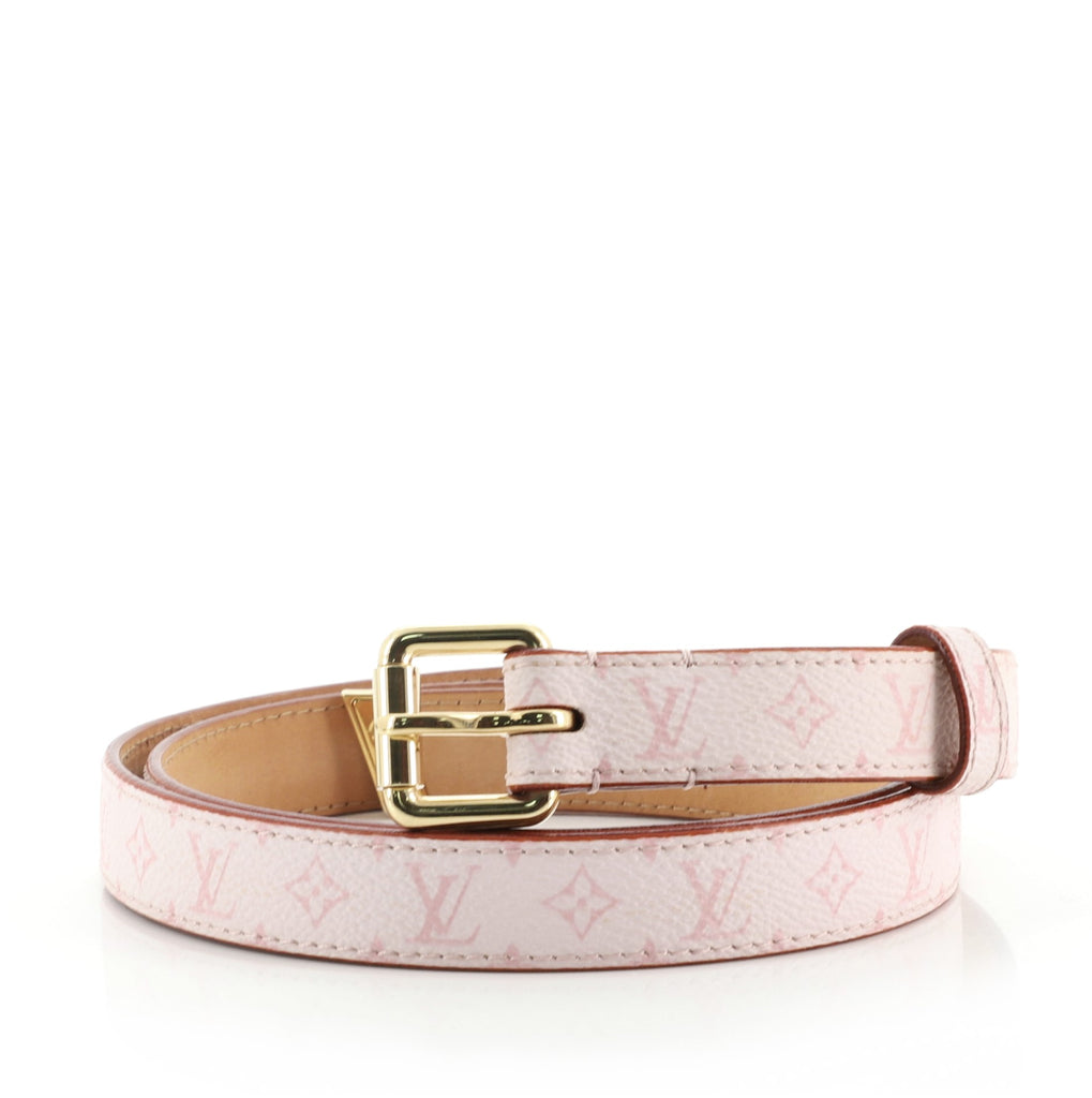 Louis Vuitton Ceinture Belt Limited Edition Cherry Blossom Monogram Thin 70
