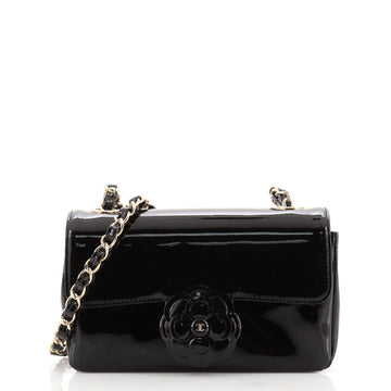 Chanel Camellia Flap Bag Patent Small