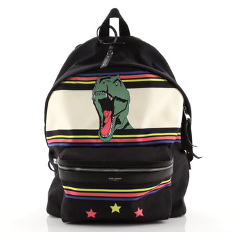 Saint Laurent City Backpack Printed Canvas