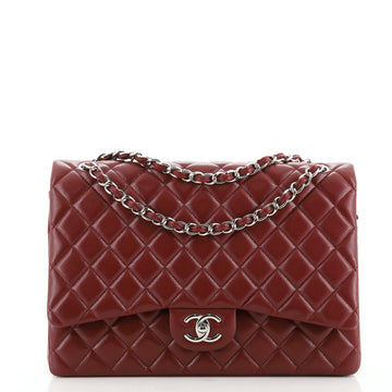 Chanel Classic Double Flap Bag Quilted Caviar Maxi