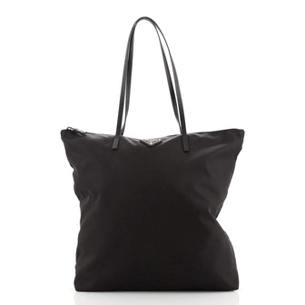 Prada Slim Zip Tote Tessuto Medium