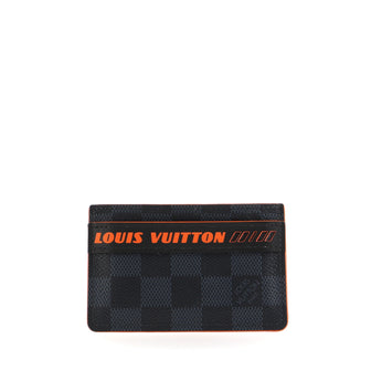 Louis Vuitton Card Holder Limited Edition Damier Cobalt Race