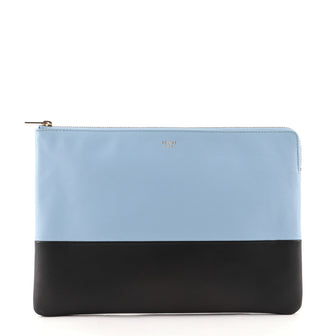 Celine Bicolor Solo Clutch Leather