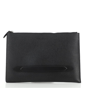 Salvatore Ferragamo Wristlet Portfolio Pouch Leather Large