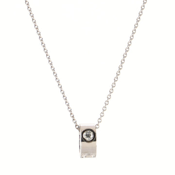 Louis Vuitton Empreinte Pendant Necklace 18K White Gold and Diamond