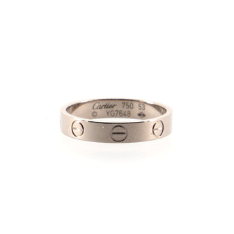 Cartier Love Wedding Band Ring 18K White Gold