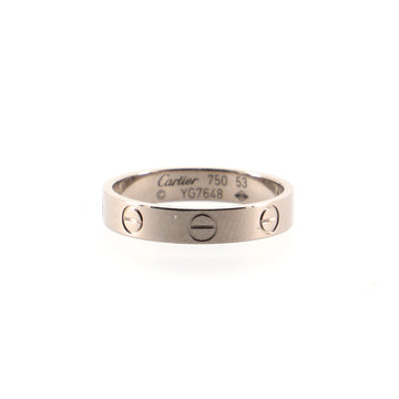 Cartier Love Wedding Band Ring 18K White Gold