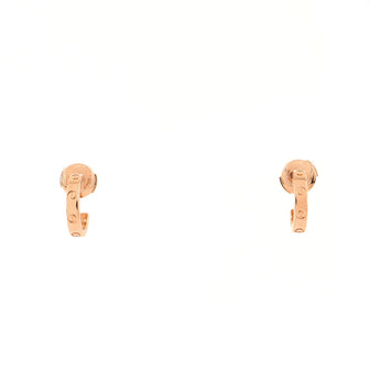 Cartier Love Hoop Earrings 18K Rose Gold Mini
