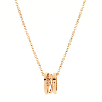 Bvlgari B.Zero1 Legend Pendant Necklace 18K Rose Gold