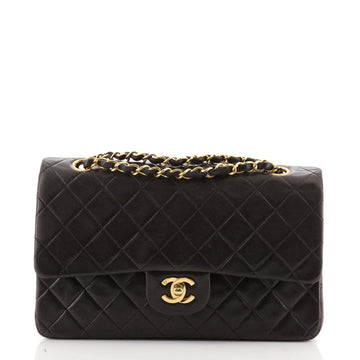 Chanel Vintage Classic Double Flap Bag Quilted Lambskin Medium