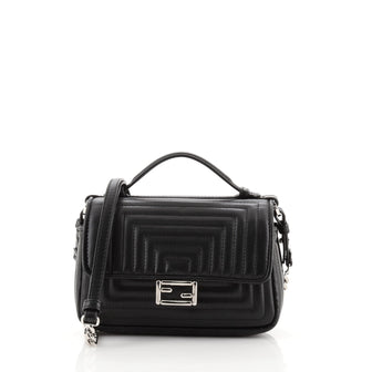 Fendi Double Baguette Quilted Leather Micro