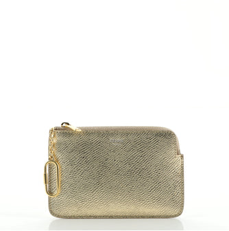Celine Coin Zip Pouch Leather