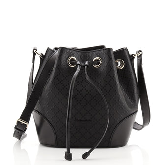 Gucci Bright Bucket Bag Diamante Leather Small