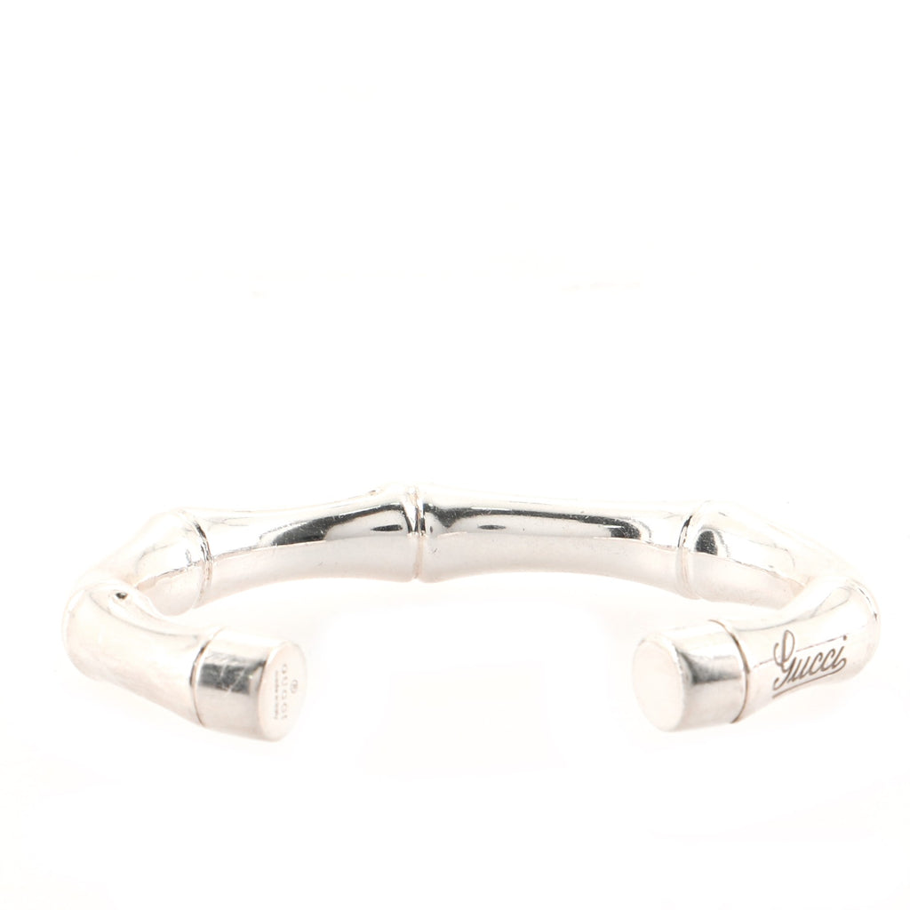 Gucci silver 2025 bamboo bracelet