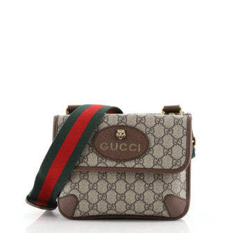 Gucci Neo Vintage Flap Messenger GG Coated Canvas Small
