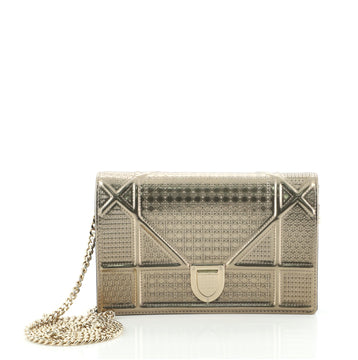 Christian Dior Diorama Wallet on Chain Cannage Embossed Calfskin