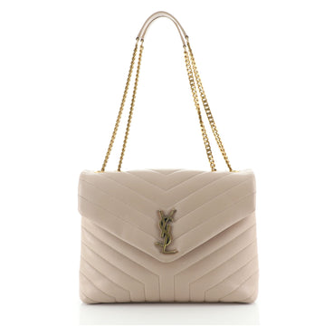 Saint Laurent LouLou Shoulder Bag Matelasse Chevron Leather Medium
