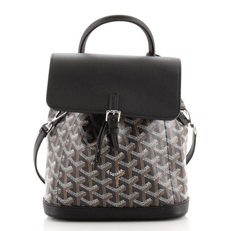 alpin mini backpack goyard Goyard Alpin Backpack Coated Canvas Mini Black 742053