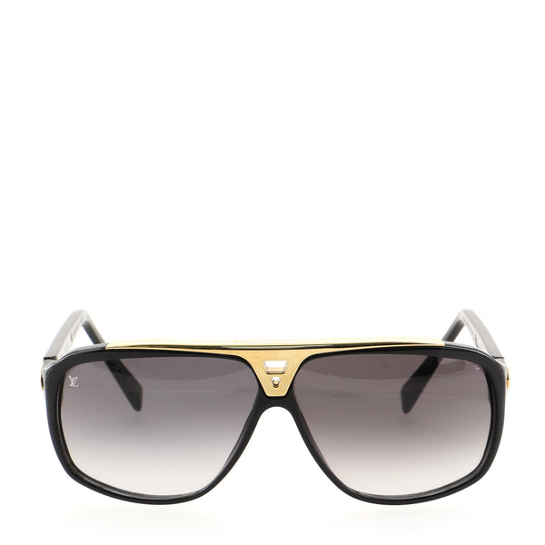 Louis Vuitton Evidence Aviator Sunglasses Acetate with Metal Black 768832