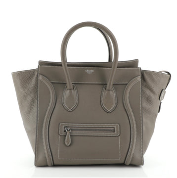 Celine Luggage Bag Grainy Leather Mini