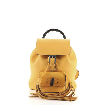 Gucci Bamboo Tassel Backpack Leather Mini