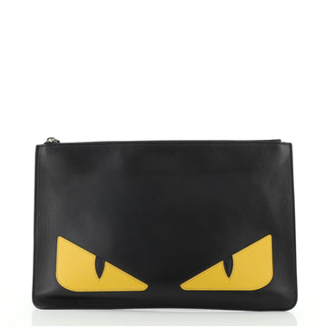 Fendi Monster Pouch Leather Medium