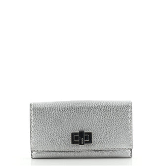 Fendi Selleria Peekaboo Wallet Leather
