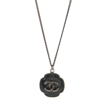Chanel CC Pendant Long Necklace Enamel with Metal