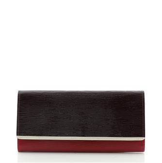 Louis Vuitton Portefeuille Flore Wallet Electric Epi Leather