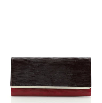 Louis Vuitton Portefeuille Flore Wallet Electric Epi Leather