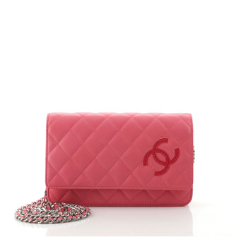 Chanel CC Wallet on Chain Quilted Lambskin