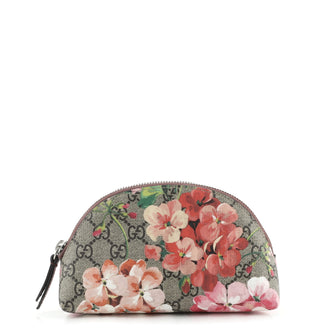 Gucci Cosmetic Pouch Blooms Print GG Coated Canvas Medium