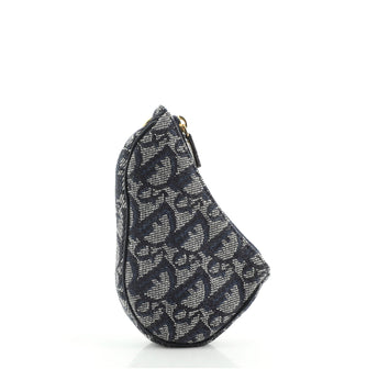 Christian Dior Saddle Key Pouch Diorissimo Canvas