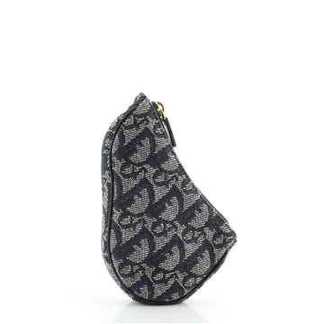 Christian Dior Saddle Key Pouch Diorissimo Canvas
