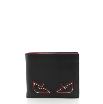 Fendi Monster Bifold Wallet Leather Compact