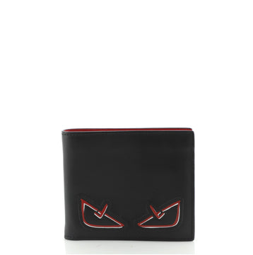 Fendi Monster Bifold Wallet Leather Compact
