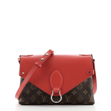 Louis Vuitton Saint Michel Handbag Monogram Canvas and Epi Leather