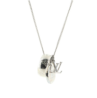 Louis Vuitton Monogram Charms Necklace Sterling Silver