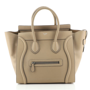 Celine Luggage Bag Grainy Leather Mini