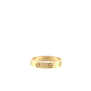 Cartier Love Band Ring 18K Yellow Gold