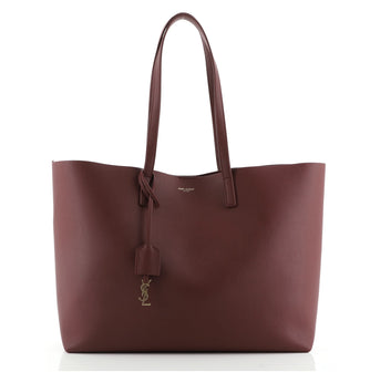 Saint Laurent Shopper Tote Leather Large