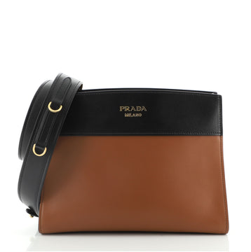 Prada Bibliotheque Shoulder Bag City Calfskin Small