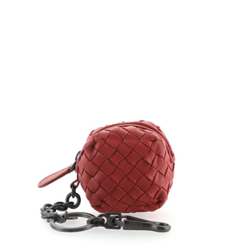 Bottega Veneta Coin Pouch with Key Ring Intrecciato Nappa