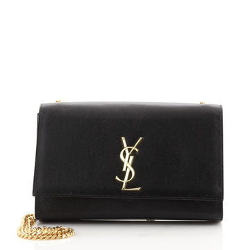 Saint Laurent Classic Monogram Crossbody Bag Grainy Leather Medium